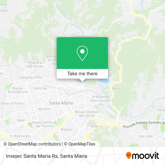 Insejec Santa Maria Rs map