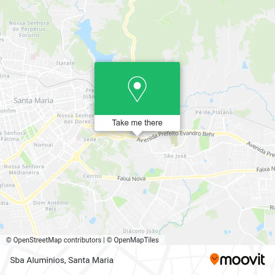 Sba Aluminios map