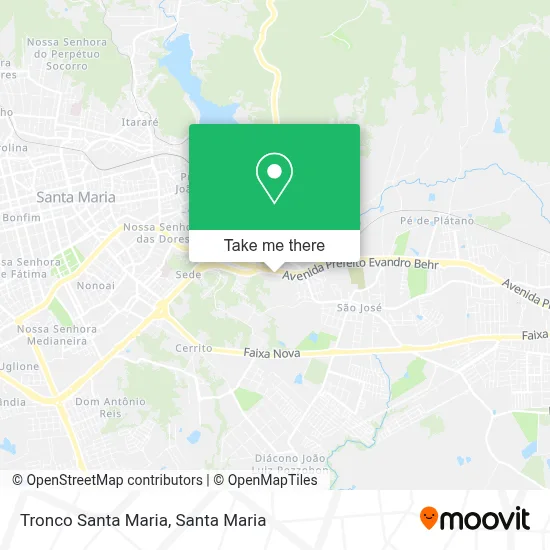 Tronco Santa Maria map