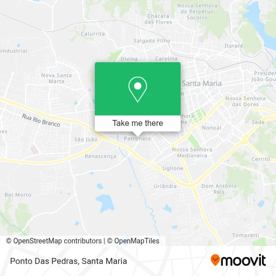 Ponto Das Pedras map