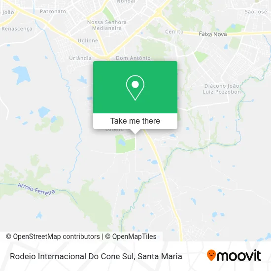 Rodeio Internacional Do Cone Sul map