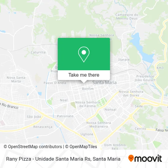 Rany Pizza - Unidade Santa Maria Rs map