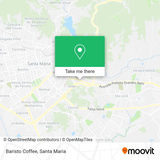 Baristo Coffee map