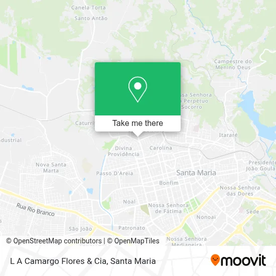 L A Camargo Flores & Cia map