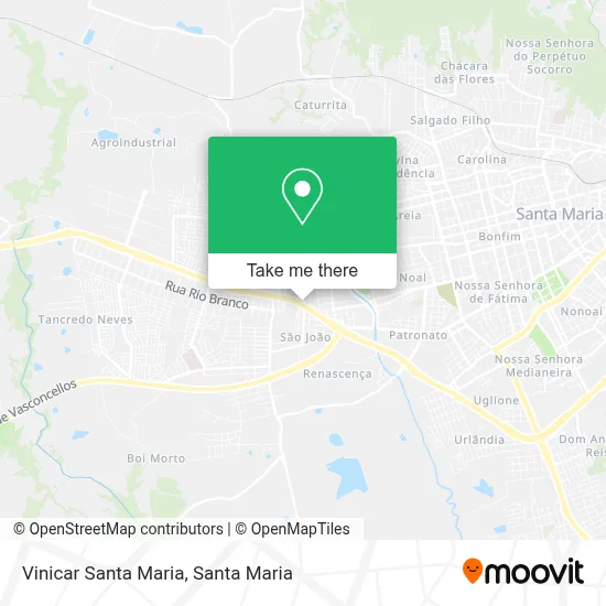 Vinicar Santa Maria map