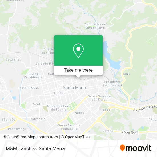 M&M Lanches map