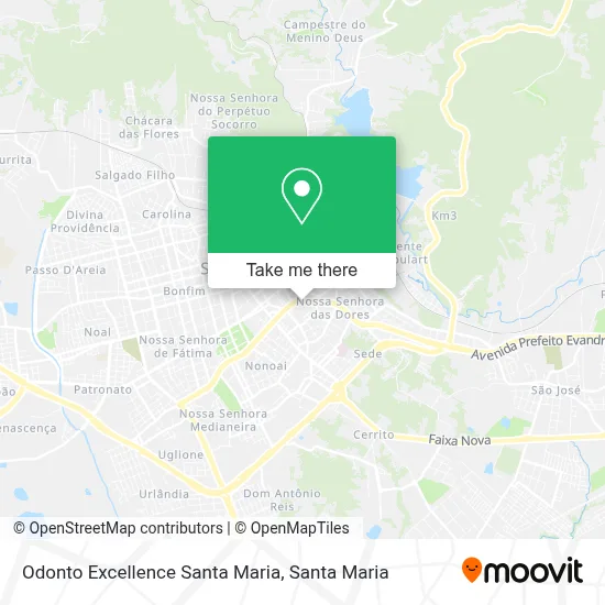 Odonto Excellence Santa Maria map