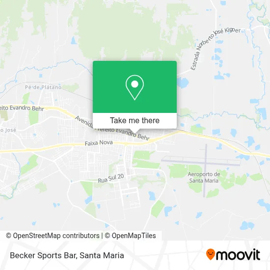 Becker Sports Bar map