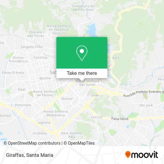Giraffas map
