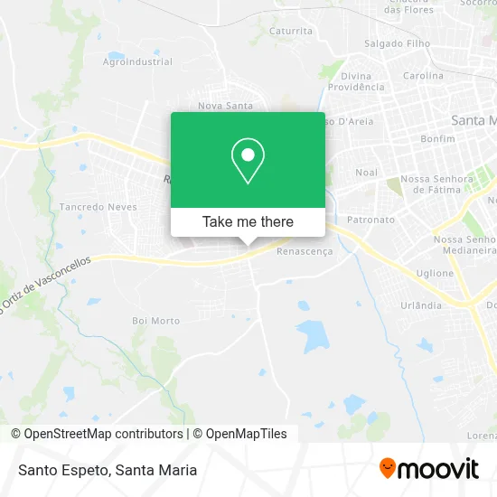 Santo Espeto map
