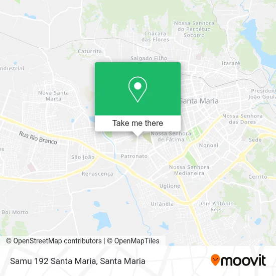 Samu 192 Santa Maria map