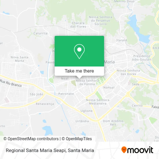 Regional Santa Maria Seapi map