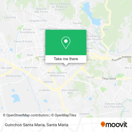 Guinchos Santa Maria map