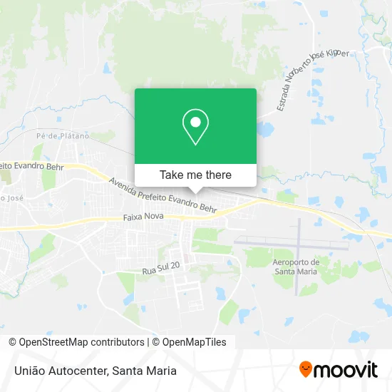 União Autocenter map