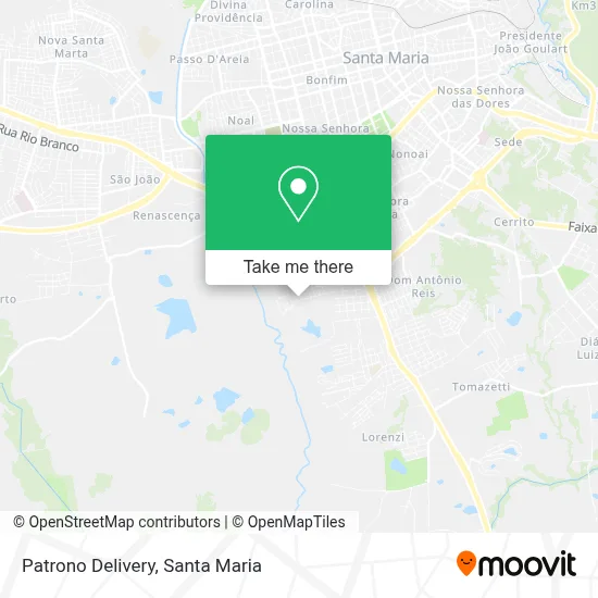 Patrono Delivery map