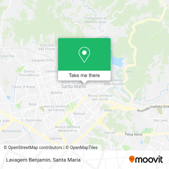 Lavagem Benjamin map