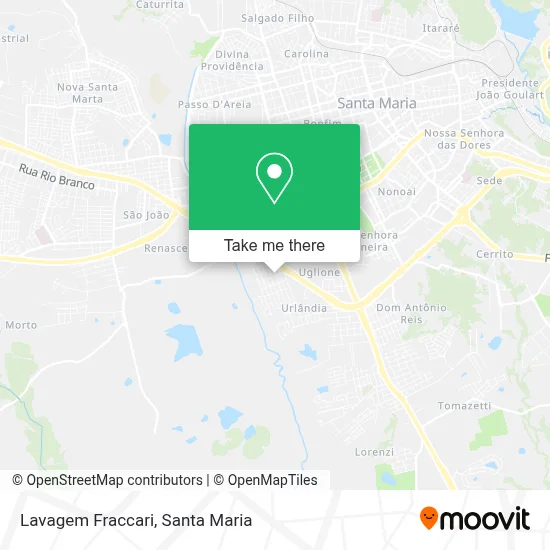 Lavagem Fraccari map