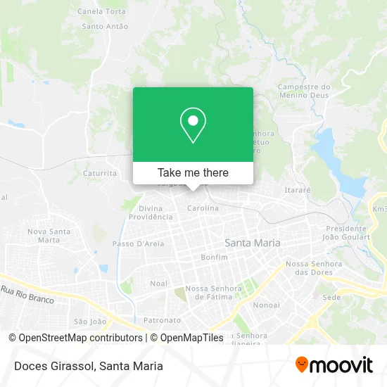 Doces Girassol map