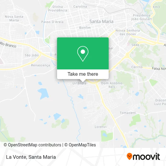 La Vonte map