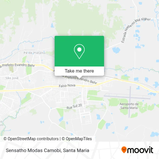 Sensatho Modas Camobi map