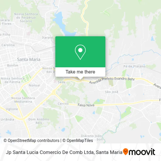 Jp Santa Lucia Comercio De Comb Ltda map