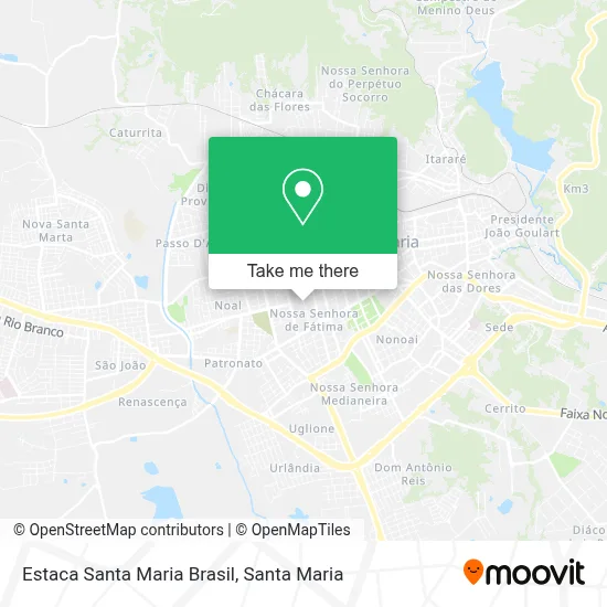 Estaca Santa Maria Brasil map
