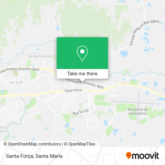 Santa Força map