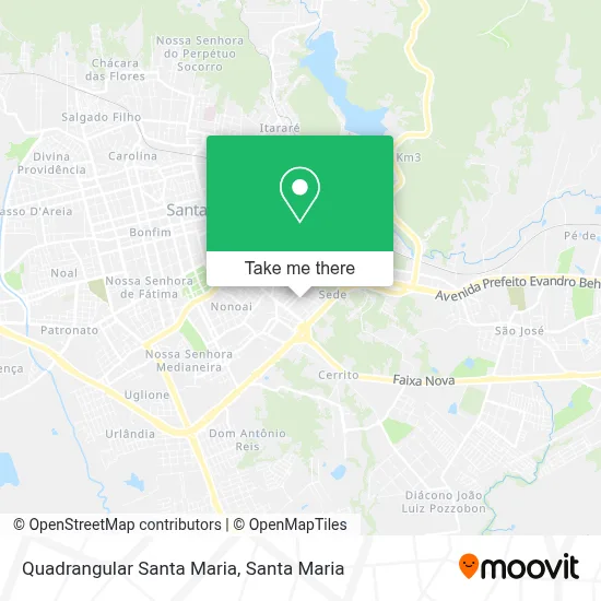 Quadrangular Santa Maria map
