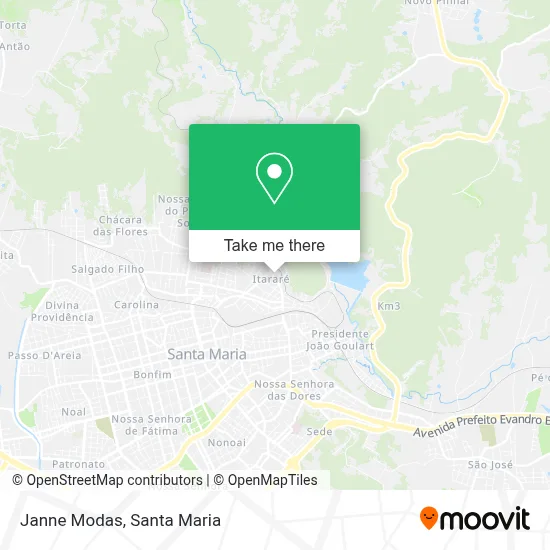 Janne Modas map