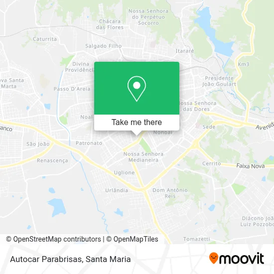 Autocar Parabrisas map