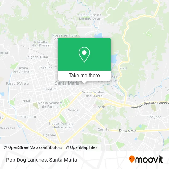 Pop Dog Lanches map