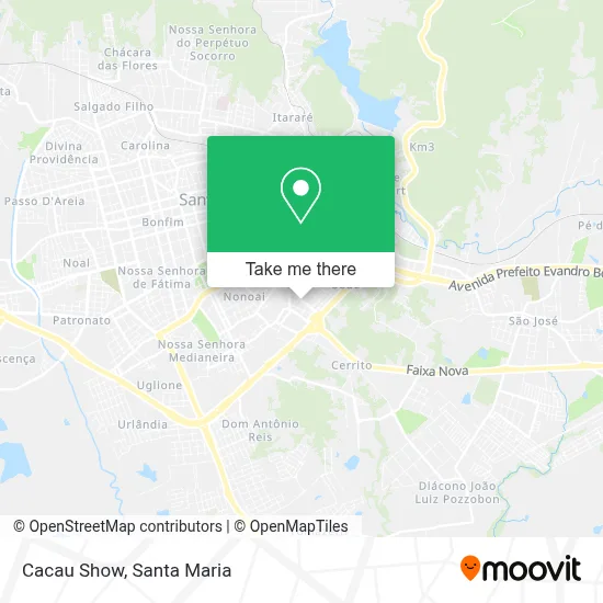 Cacau Show map