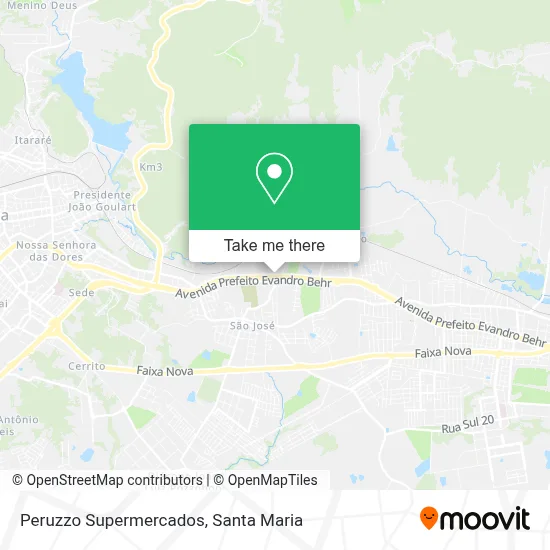 Peruzzo Supermercados map