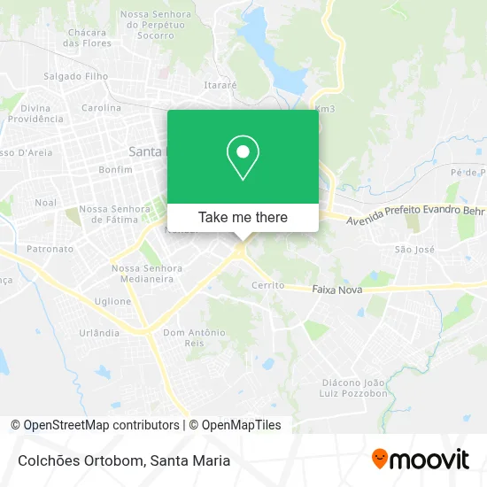 Colchões Ortobom map