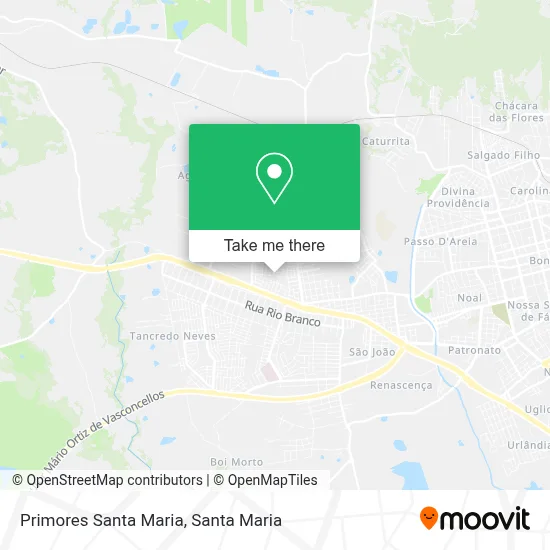 Primores Santa Maria map