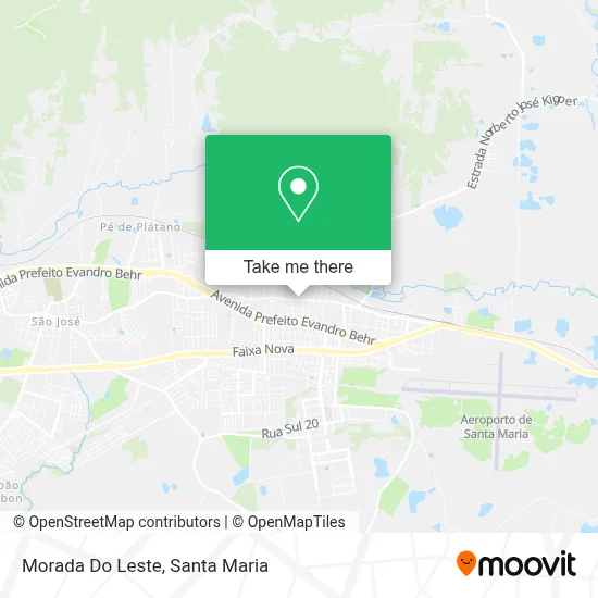 Morada Do Leste map