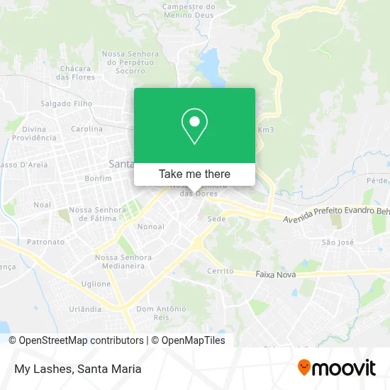 My Lashes map
