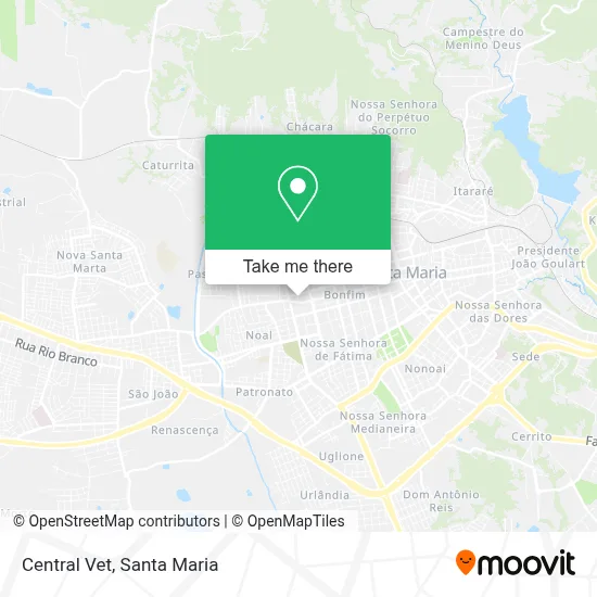 Central Vet map