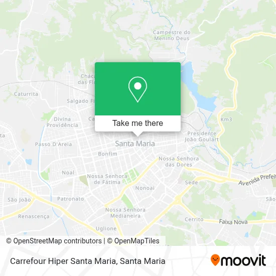 Carrefour Hiper Santa Maria map