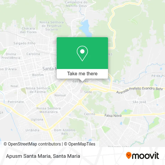 Apusm Santa Maria map