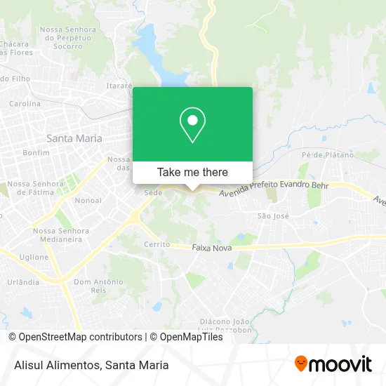 Alisul Alimentos map