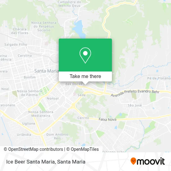 Ice Beer Santa Maria map