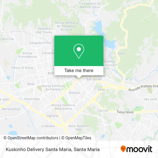 Kuskinho Delivery Santa Maria map