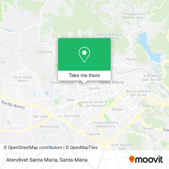 Atendivet Santa Maria map