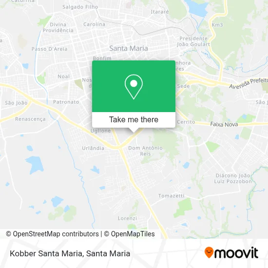 Kobber Santa Maria map