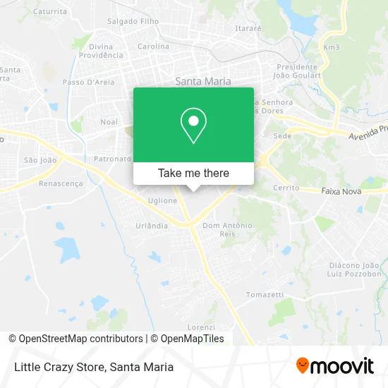 Little Crazy Store map