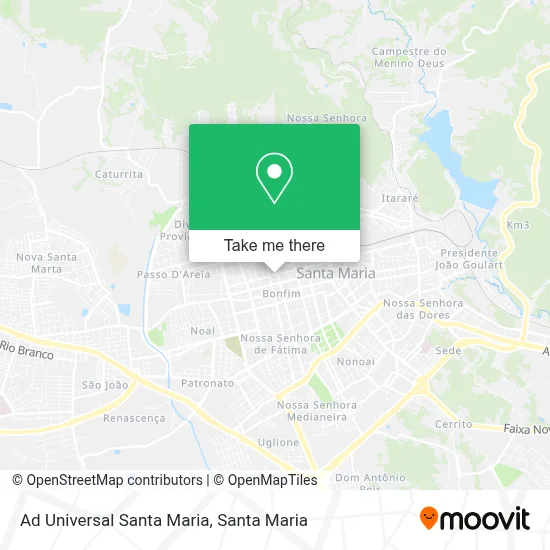 Ad Universal Santa Maria map