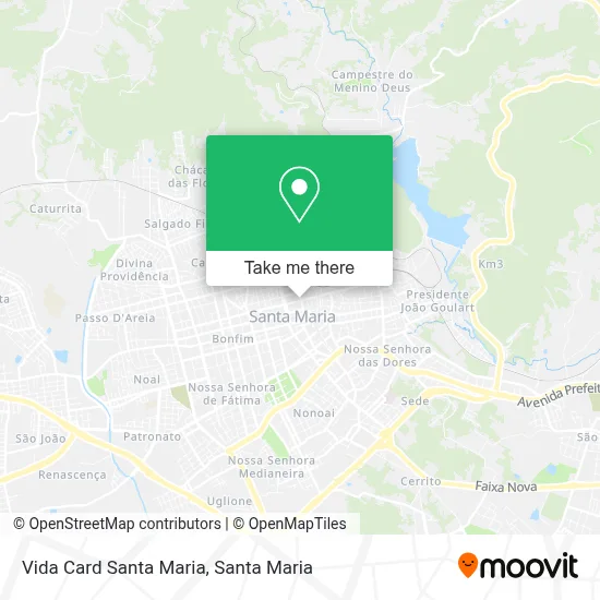 Vida Card Santa Maria map