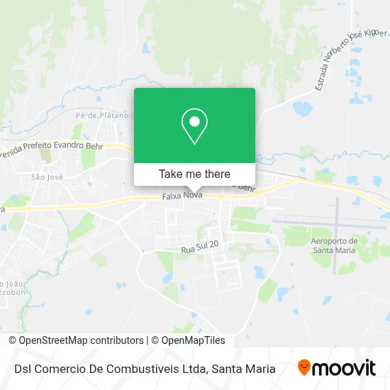 Dsl Comercio De Combustiveis Ltda map