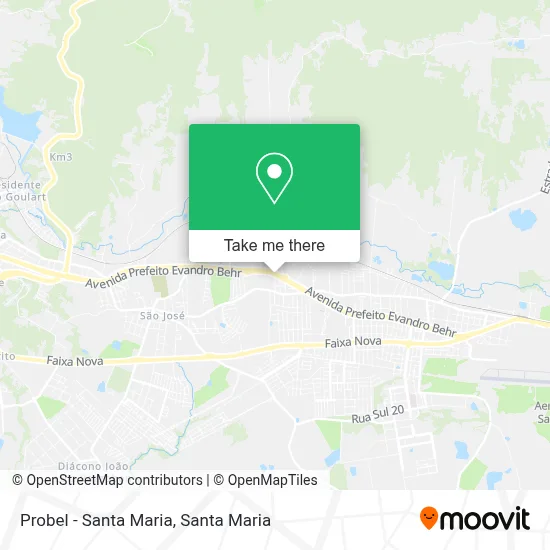 Probel - Santa Maria map